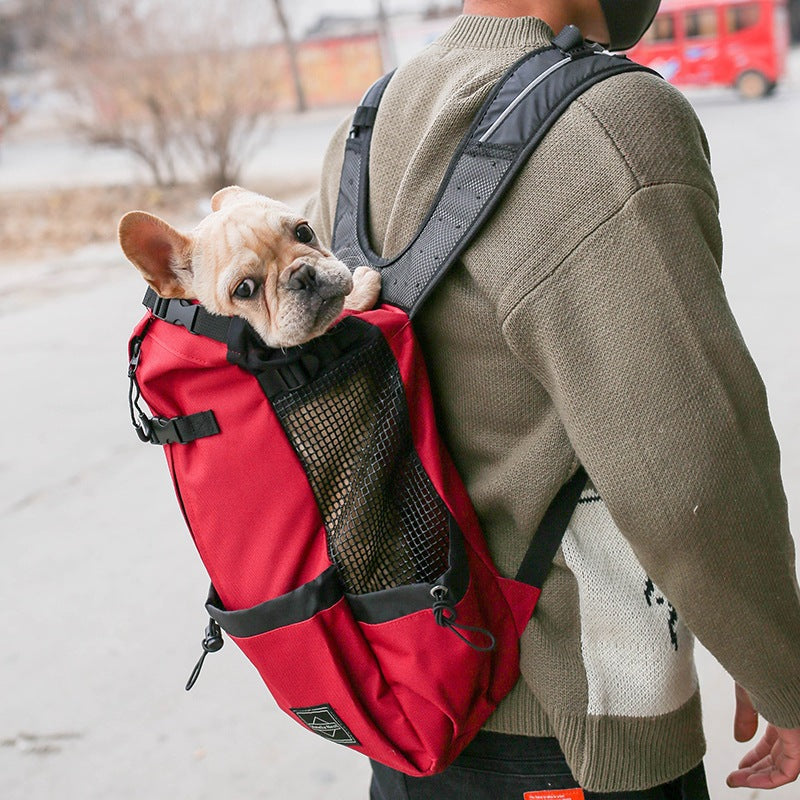 Carrier Bag For Dogs Backpack Double Shoulder Portable Travel Backpack Outdoor Dog Carrier Bag Travel